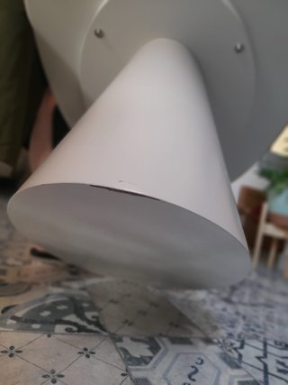 Mesa de centro diseño beige/blanco