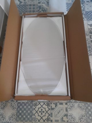 Mesa de centro diseño beige/blanco