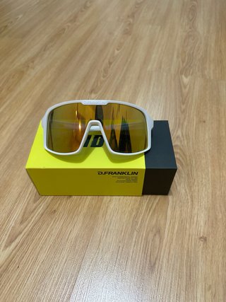 Gafas D.Franklin Blancas Espejo Naranja