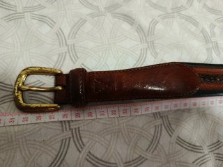 Cinturón de cuero J.Leyva mujer marrón