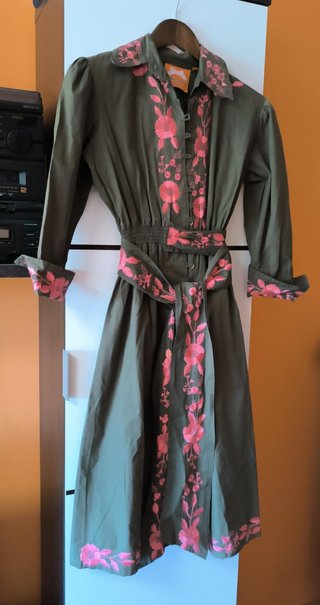 Vestido Midi Almatrichi Verde Caqui Talla S/M