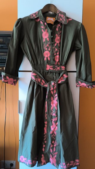 Vestido Midi Almatrichi Verde Caqui Talla S/M
