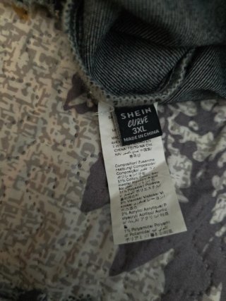 Chaqueta tejana Shein Talla 3XL nueva.