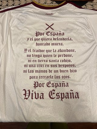 Camiseta Adidas España Cruz Borgoña 4XL