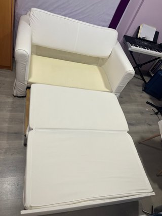 Divano letto a 2 posti bianco Ikea