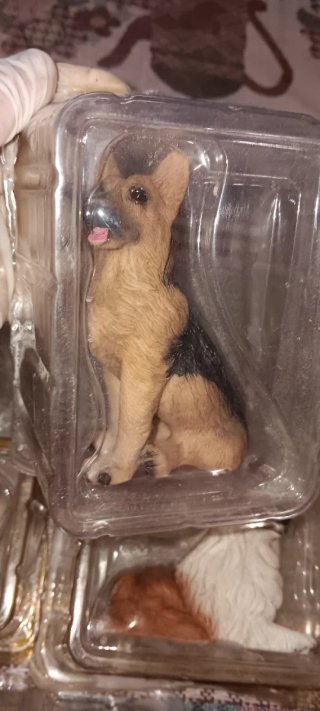 Set Cagnolini Resina Miniatura