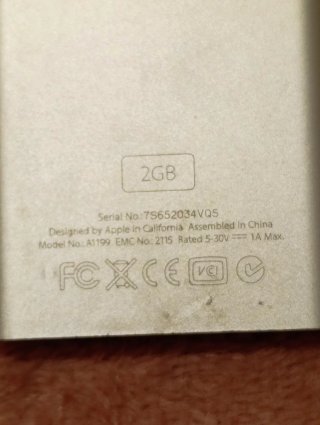 iPod A1199 Plata - Para Reparar o Piezas