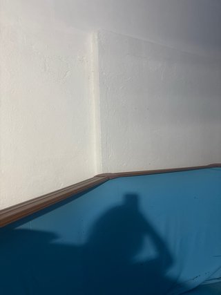 Piscina  marrón aluminio madera liner  nuevo 20dia