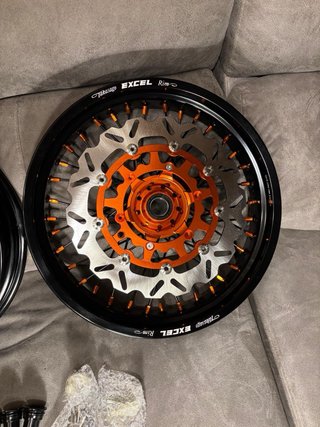 Kit Llantas Supermotard Naranja