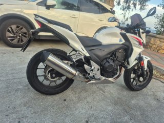 Honda CB500F Naked Blanca y Negra