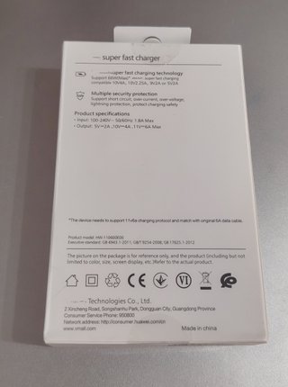 Caricabatterie 66W compatibile Huawei Honor SuperCharge