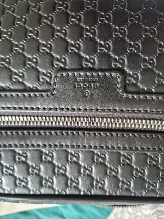 Neceser Gucci Piel Negra Microguccissima Original