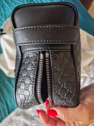 Neceser Gucci Piel Negra Microguccissima Original