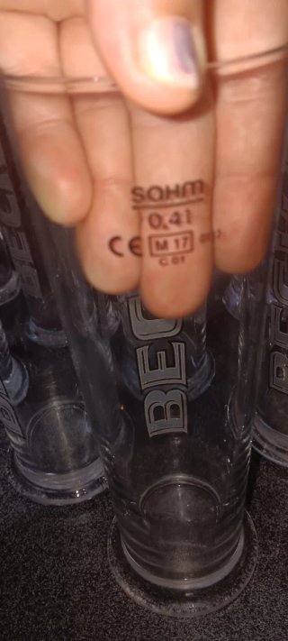 Bicchieri birra Beck's e HB