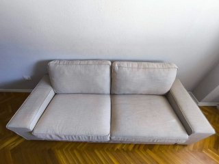 Sofá 3 plazas Ikea beige tela
