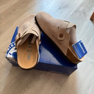 Zuecos Birkenstock Beige Talla 37