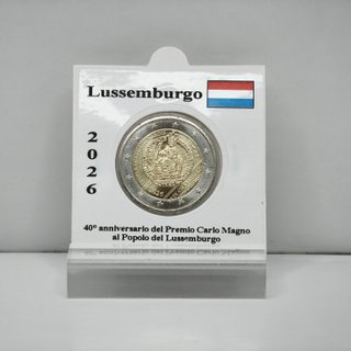 2€ Lussemburgo 2026 FDC Carlo Magno