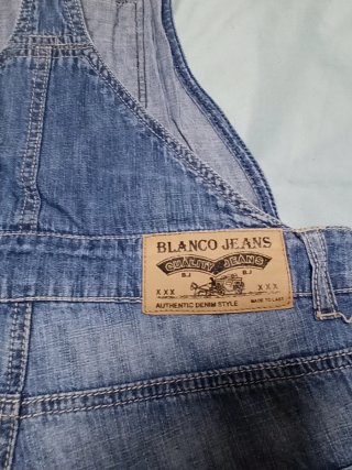 Peto vaquero corto azul