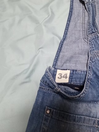 Peto vaquero corto azul