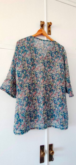 Blusa SPR floral azul