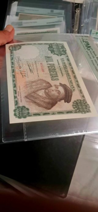 Billete 1000 Pesetas España 1946 PMG 58