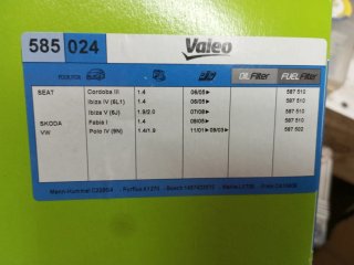 Filtro de aire Valeo 585 024, Grupo VAG