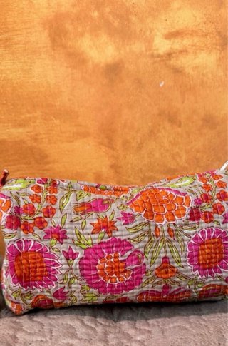 Neceser grande impermeable floral