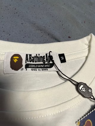Camiseta BAPE Azul y Blanca Talla M