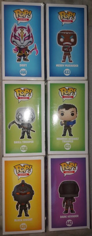 Lote 6 Funkos Pop ! del videojuego Fortnite