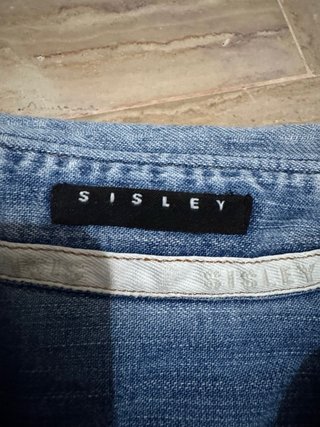 Camicia Sisley in jeans blu