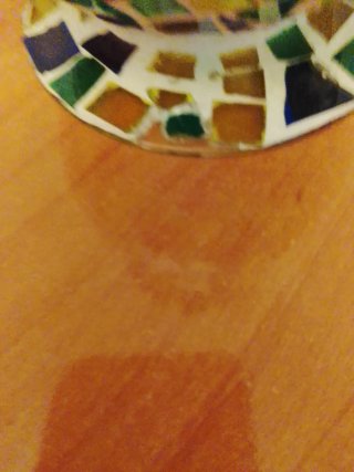 Jarrón de cristal mosaico multicolor
