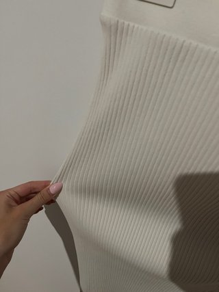 Falda Zara Blanca Talla S