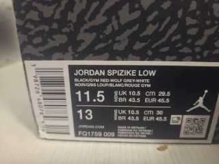 Jordan Spizike Low Black Cement Zapatillas