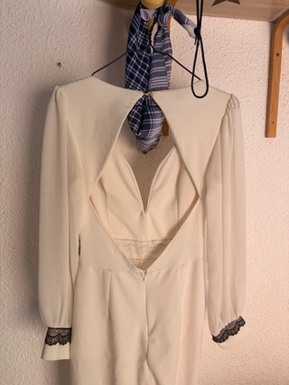 Mono blanco largo mujer