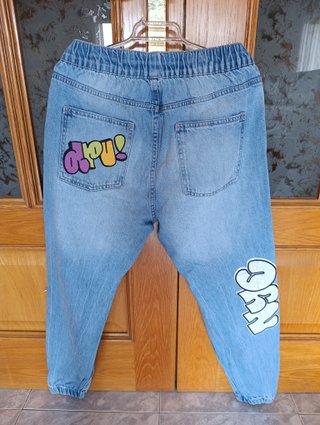 Pantalón vaquero jogger Bershka