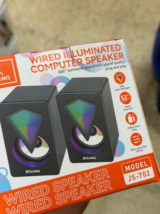 Altavoces JEQANG RGB USB 3.5mm HiFi