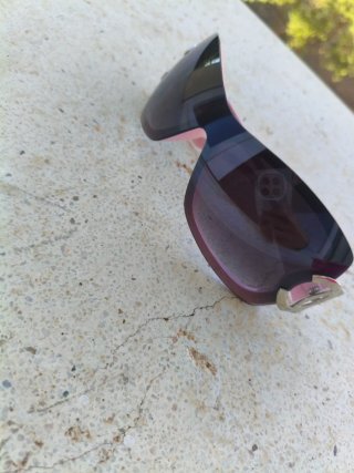 Gafas de sol pantalla Y2K badie rosas y negras