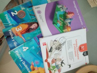 Libros de texto 2°,3° y 4° de la ESO