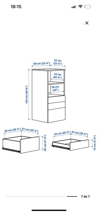 Armario Infantil Ikea SMASTAD/PLATSA Blanco
