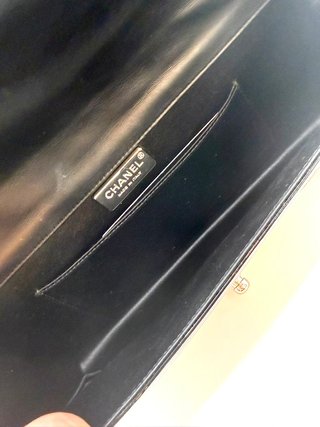 Bolso Clutch Chanel Boy Negro Charol