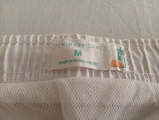 Bañador Blanco Primark Talla M