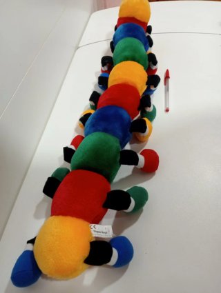 Peluche Ciempiés Grande Multicolor