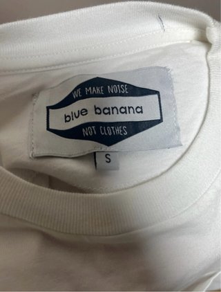 Camiseta Blue Banana Blanca Talla S