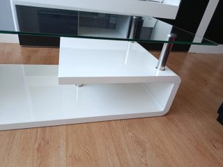 Mesa de centro de cristal