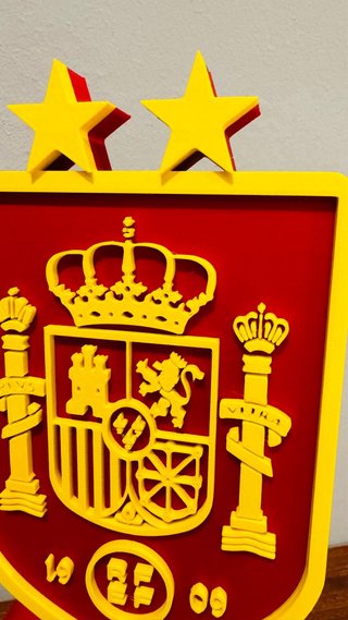Escudo España 2 Estrellas Mundial de fútbol XXL