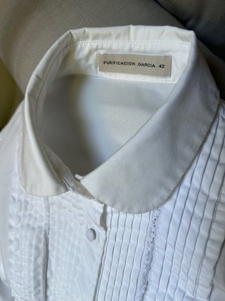 Camisa Purificación García blanca mujer T.42 (38)