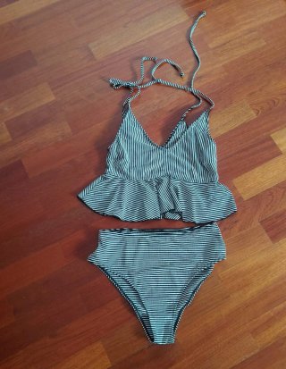 Bikini Rayas Blanco y Negro