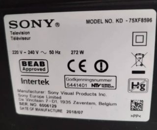 Fuente Alimentación TV Sony 75XF8596