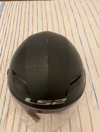 Casco Moto LS2 Negro con Visera Solar