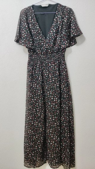 Vestido largo Stradivarius floral S